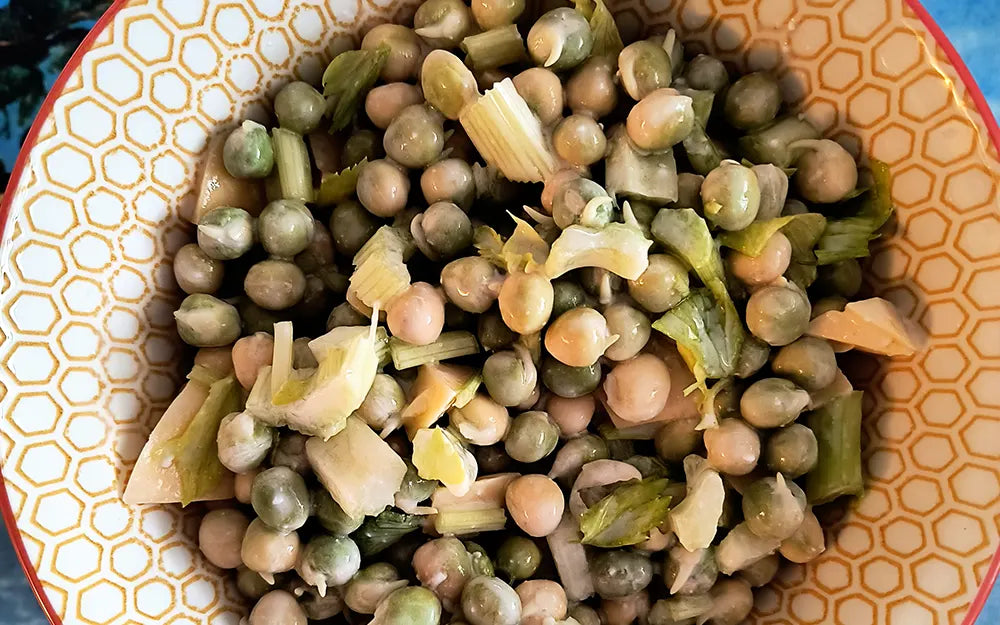 Sprouted Green Pea Salad