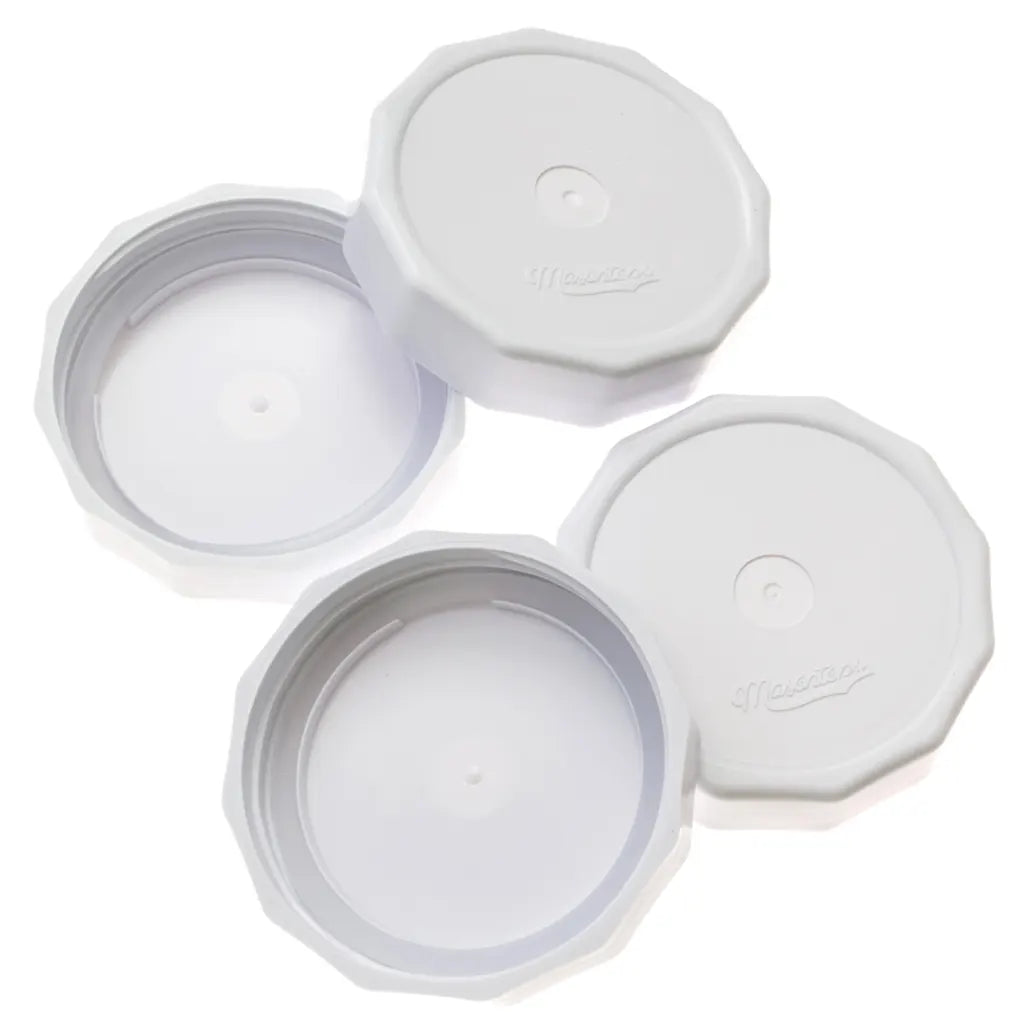 White Tough Top Airtight Lids