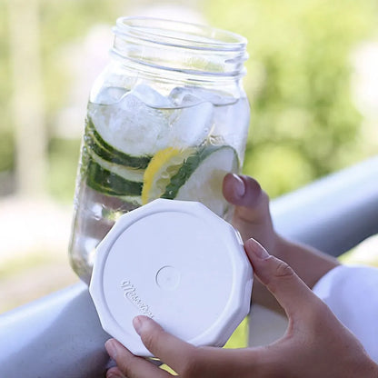 White Tough Top Airtight Lids