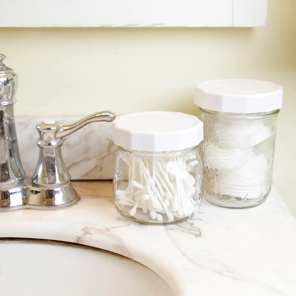 White Tough Top Airtight Lids