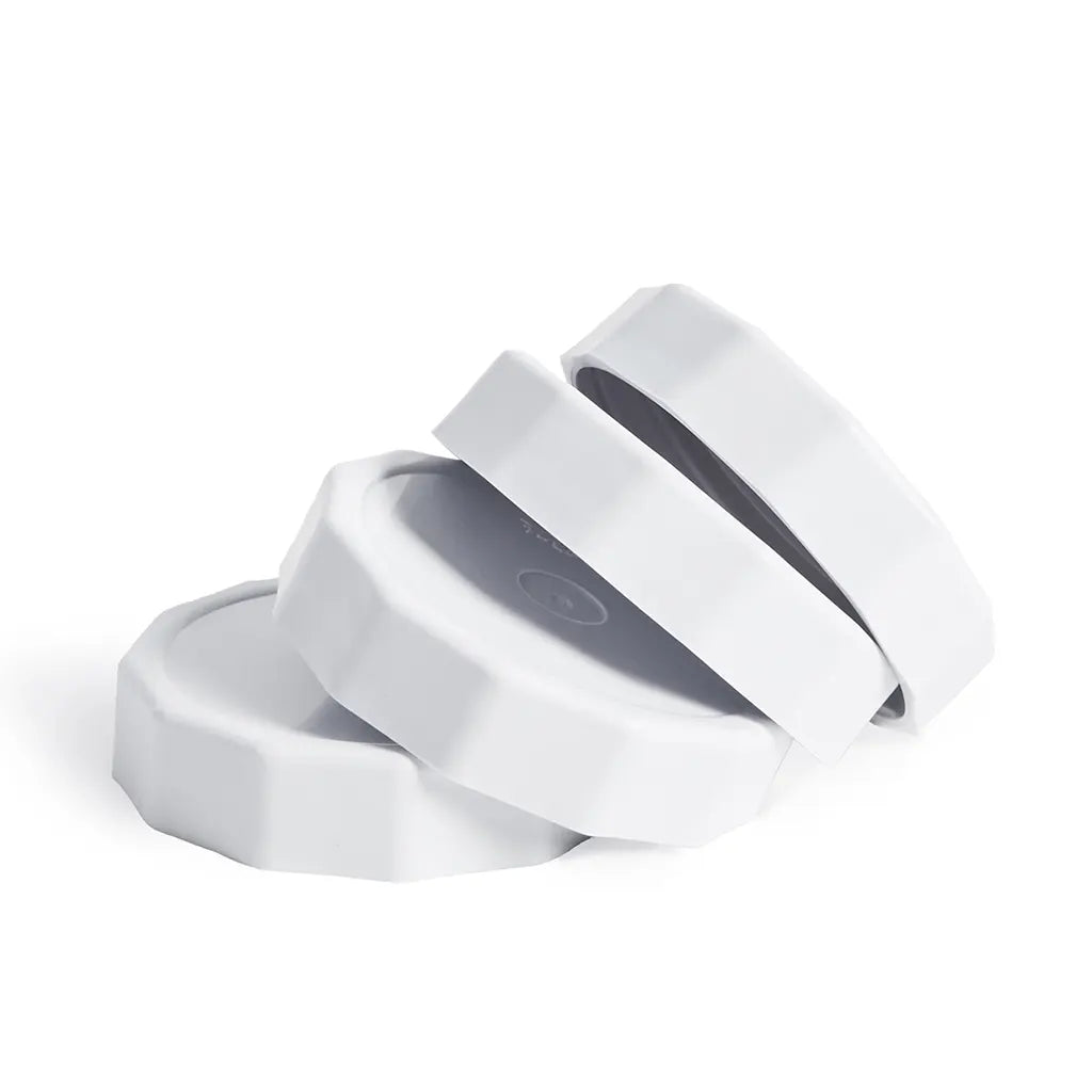 White Tough Top Airtight Lids