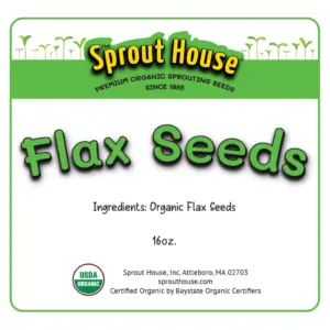 Flax seeds | Organic sprouting non-gmo micro sprouts